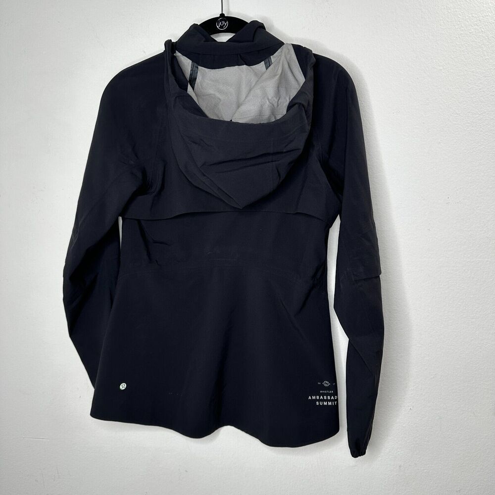 RARE Lululemon Black 2017 Whistler Ambassador Summit Jacket Front Zip Hooded 4 - Picture 9 of 14